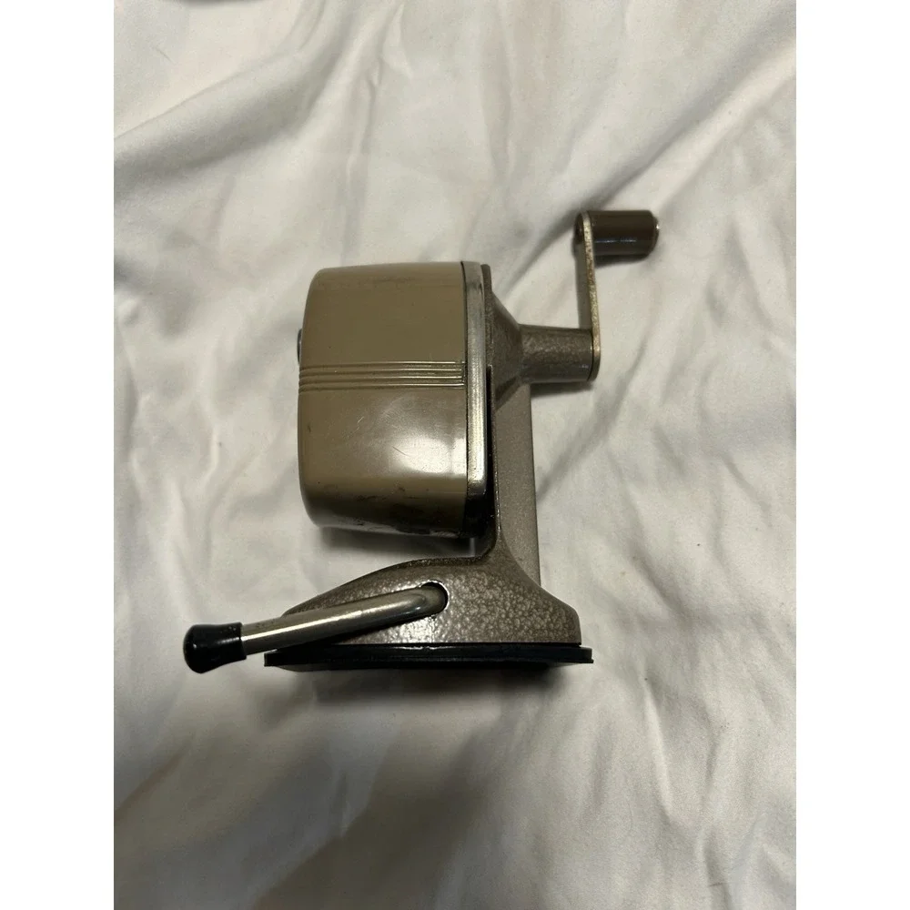 Vintage APSCO Vacu Base Pencil Sharpener Desktop Suction Base Metal Retro Office